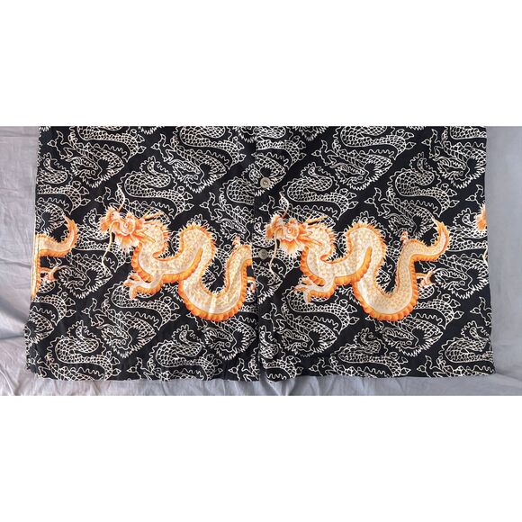 Jordin Sportswear Shirt Men XL Dragon Serpent All Over Print Y2K 90s Rockabilly - Picture 5 of 6